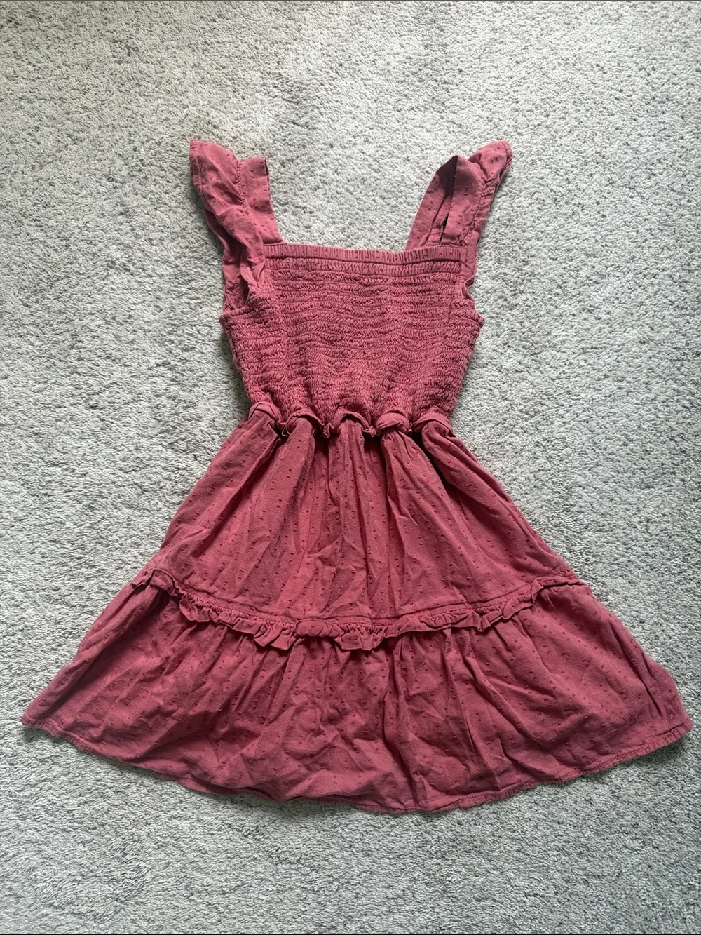 Smocked Sleeveless Sundress in Dusty Rose - Size 6/7